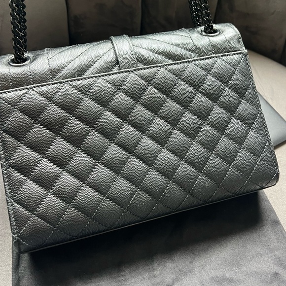 Yves Saint Laurent Tri-Quilt Mixed Matelasse Envelope Bag - Picture 5 of 17